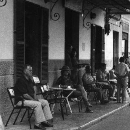 The terrace in earlier days